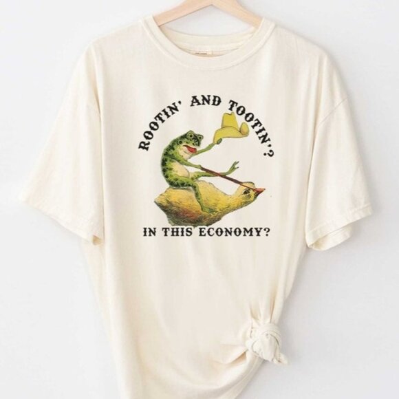 Tops - Funny Gift Idea For Her of Him T-shirt, Funny Frog Tee